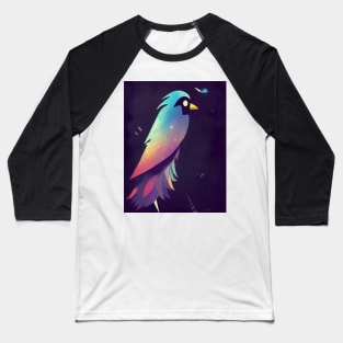 Starry Galaxy Crow Baseball T-Shirt